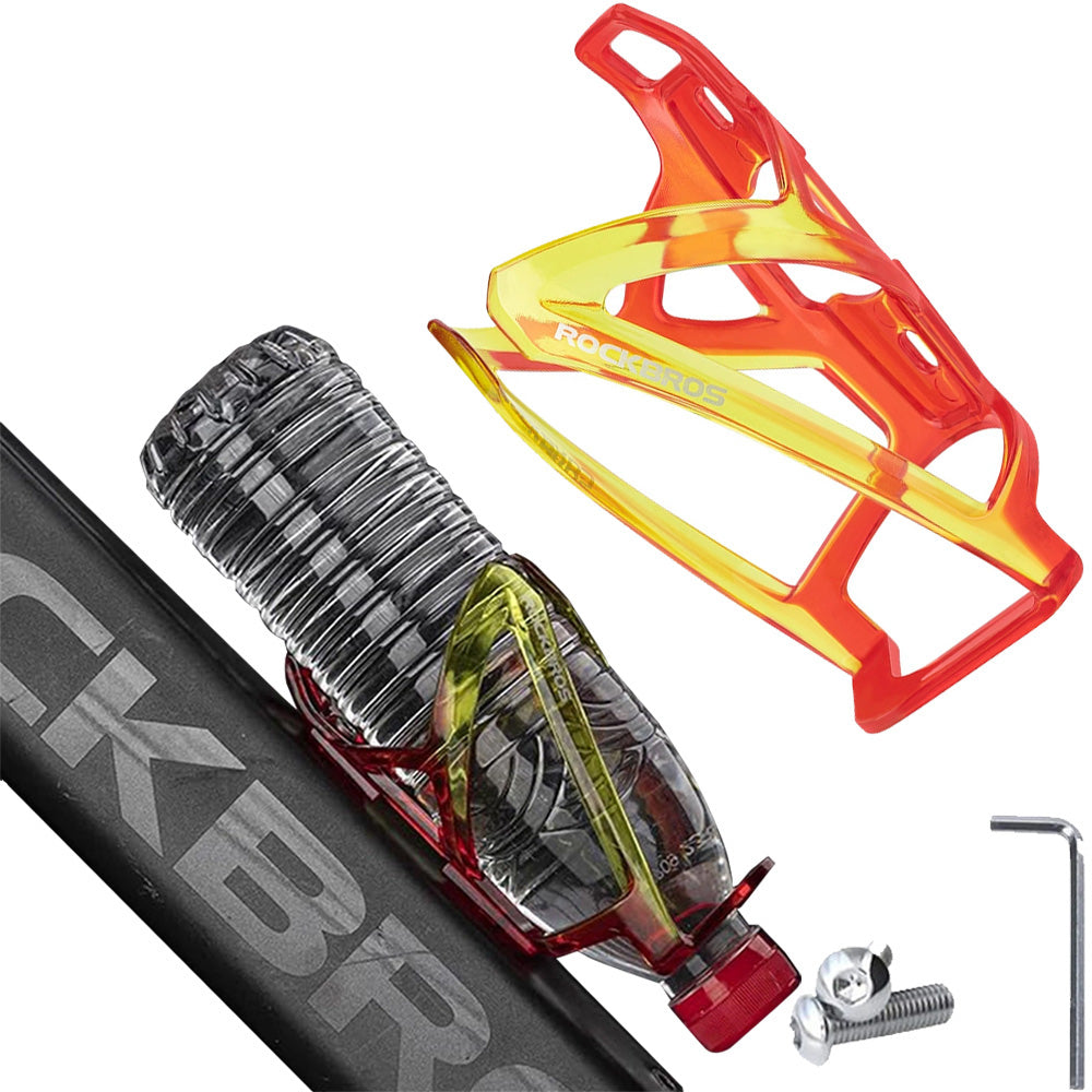 Fahrradhalterung für Flasche, Rockbros FK338, Rot-Gelb