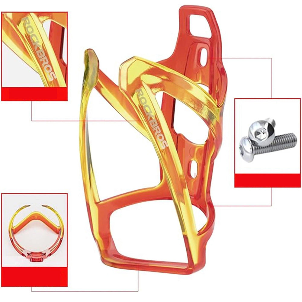 Fahrradhalterung für Flasche, Rockbros FK338, Rot-Gelb