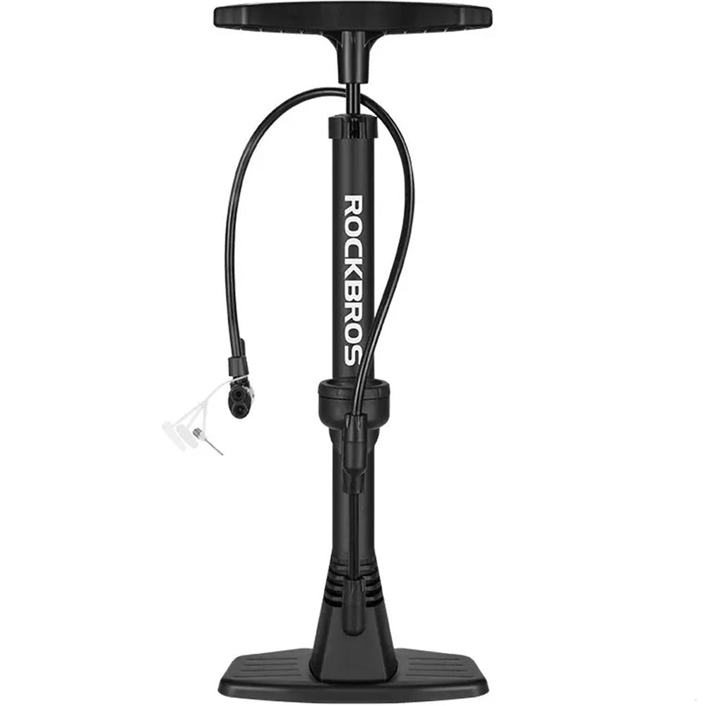 gute fahrradpumpe standpumpe Fahrradpumpe mit Druckmesser, Standpumpe Rockbros, Schwarz