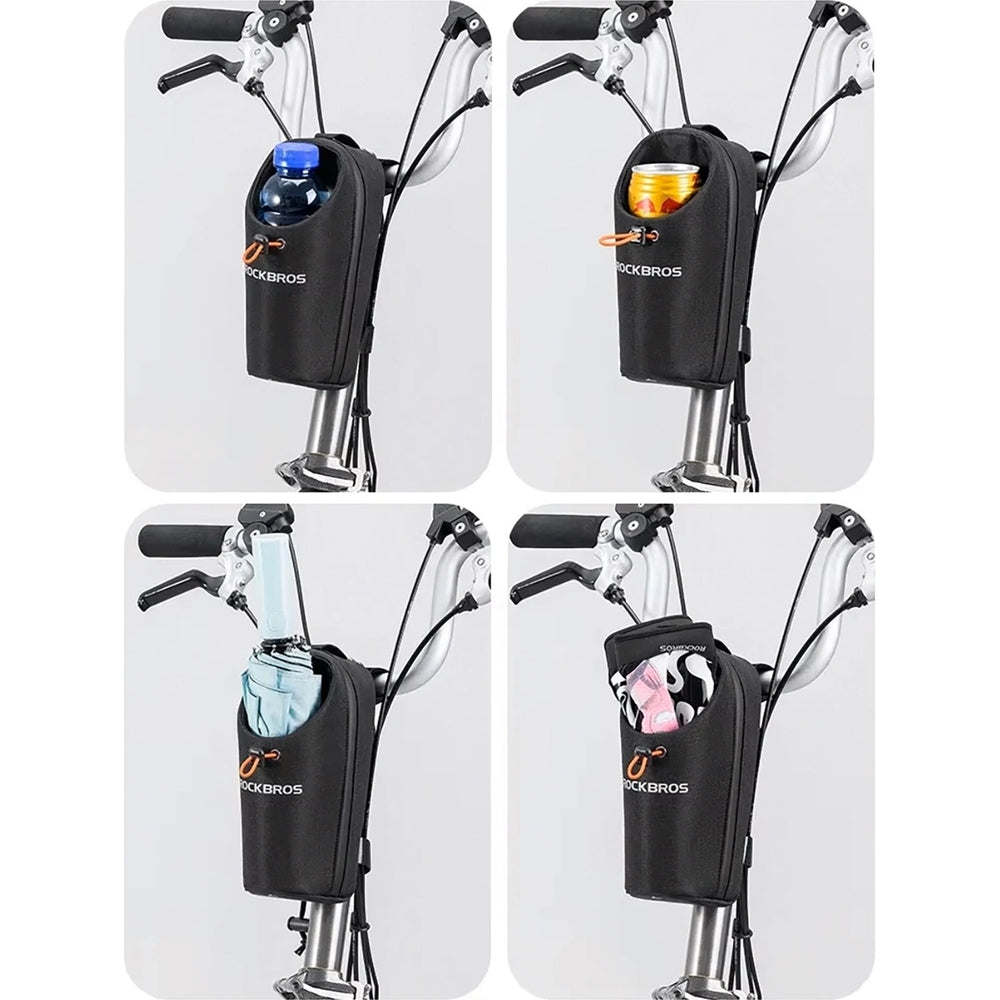 Fahrradtasche mit Flaschenhalter Rockbros P002 1,5 l, Schwarz