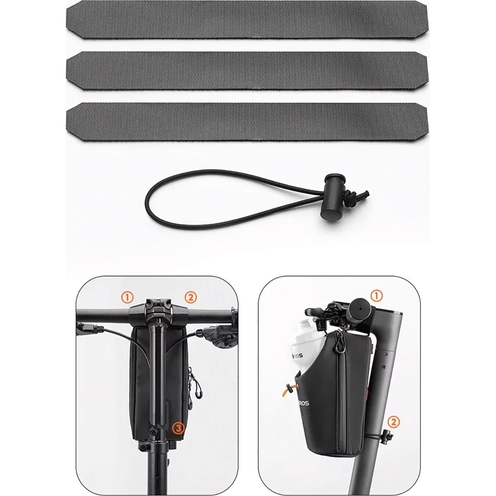 Fahrradtasche mit Flaschenhalter Rockbros P002 1,5 l, Schwarz