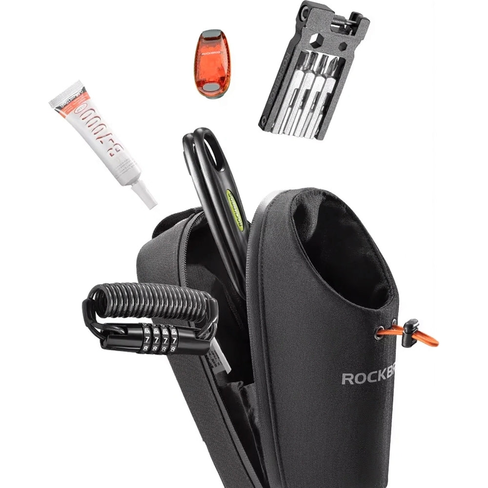 Fahrradtasche mit Flaschenhalter Rockbros P002 1,5 l, Schwarz