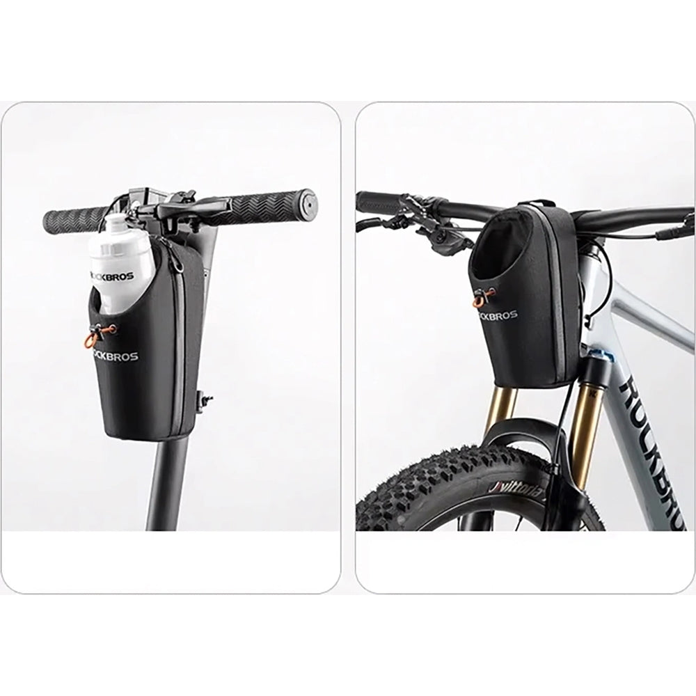 Fahrradtasche mit Flaschenhalter Rockbros P002 1,5 l, Schwarz