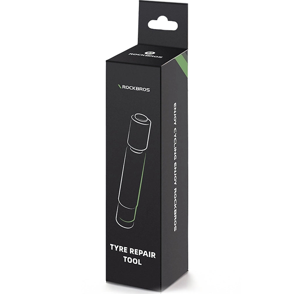 Rockbros Reifenreparaturset Tyre Repair Tool für schlauchlose Tubeless-Reifen, Schwarz