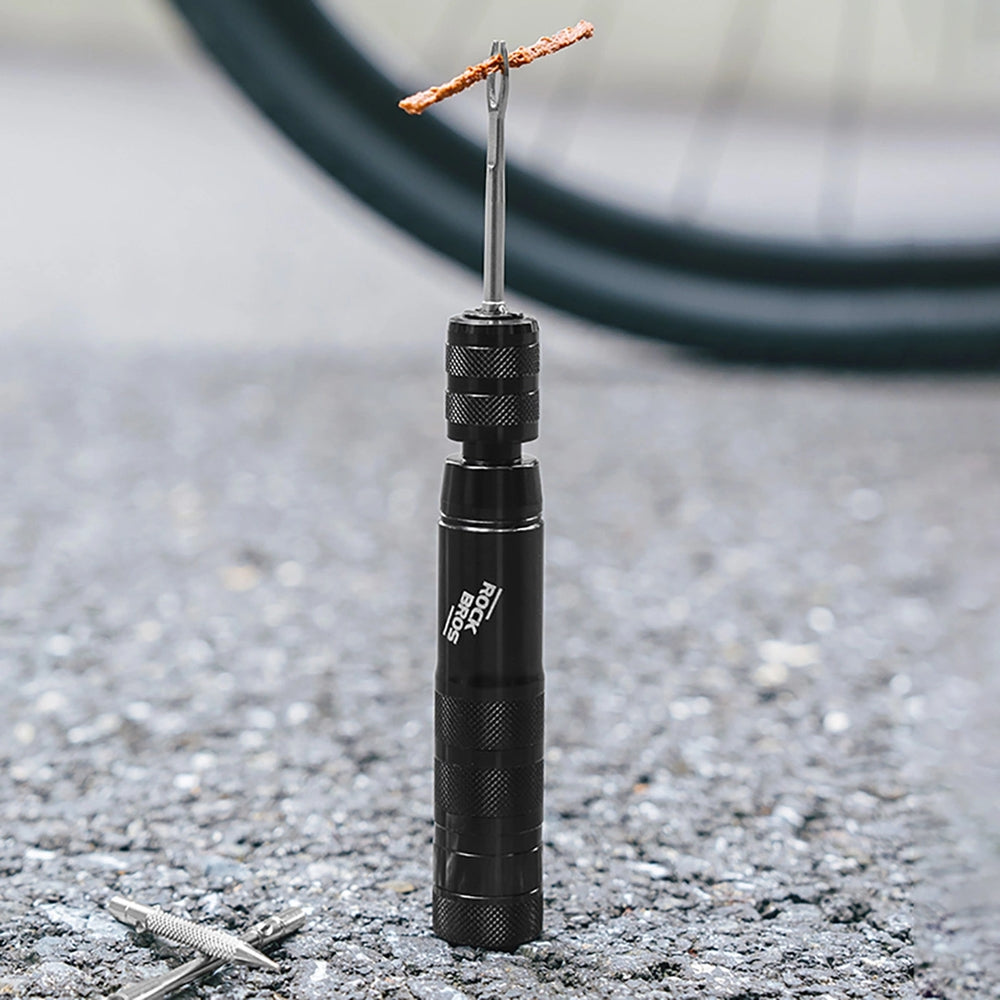 Rockbros Reifenreparaturset Tyre Repair Tool für schlauchlose Tubeless-Reifen, Schwarz