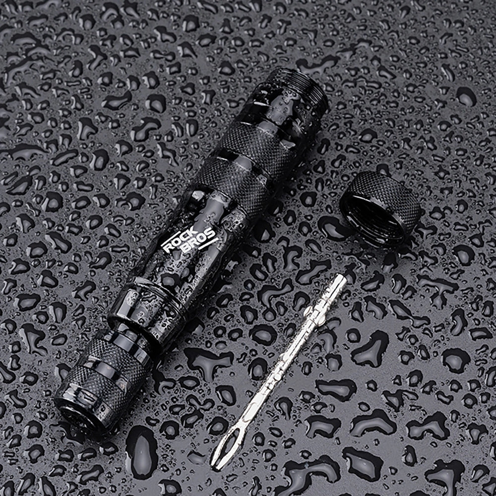 Rockbros Reifenreparaturset Tyre Repair Tool für schlauchlose Tubeless-Reifen, Schwarz
