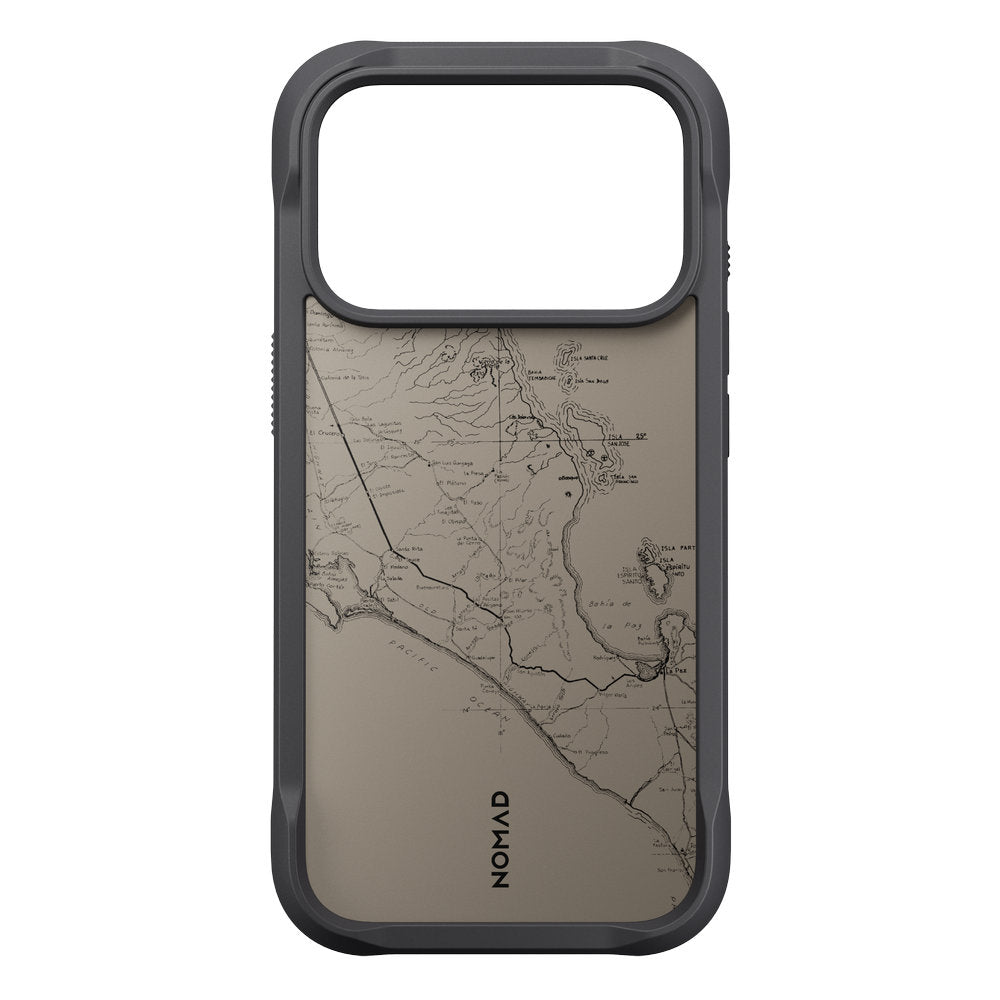 Handyhülle für iPhone 18 Pro / 17 Pro, Nomad Rugged Case mit MagSafe, Grau und Schwarz Gemustert (2/7)