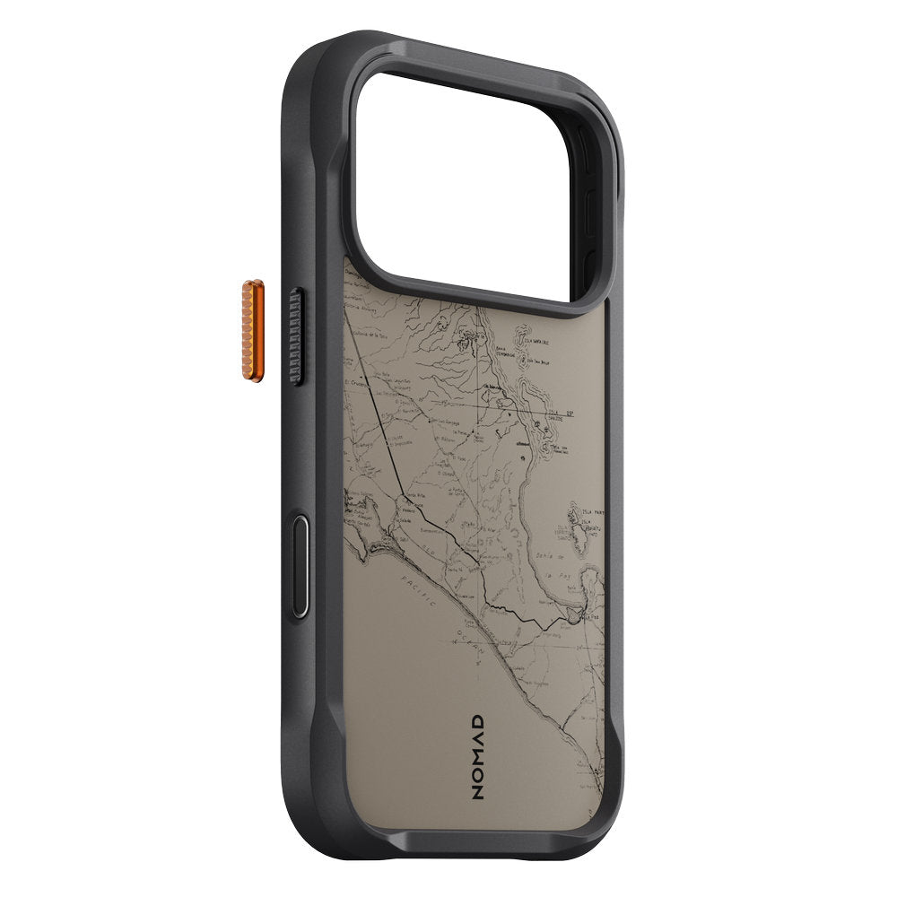 Handyhülle für iPhone 18 Pro / 17 Pro, Nomad Rugged Case mit MagSafe, Grau und Schwarz Gemustert (4/7)