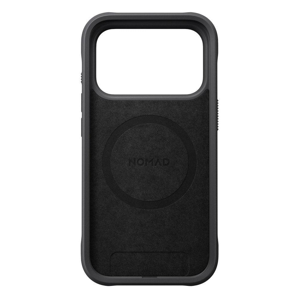 Handyhülle für iPhone 18 Pro / 17 Pro, Nomad Rugged Case mit MagSafe, Grau und Schwarz Gemustert (6/7)