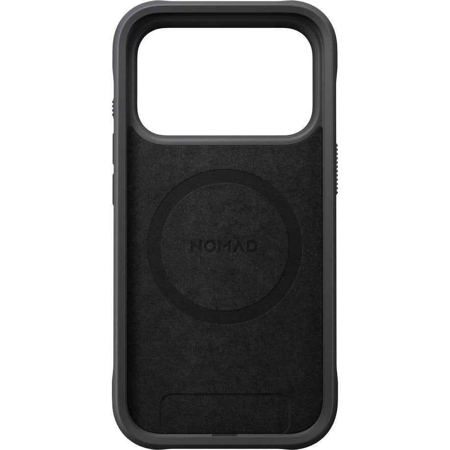 Handyhülle für iPhone 18 Pro / 17 Pro, Nomad Rugged Case mit MagSafe, Grau und Schwarz Gemustert (6/7)