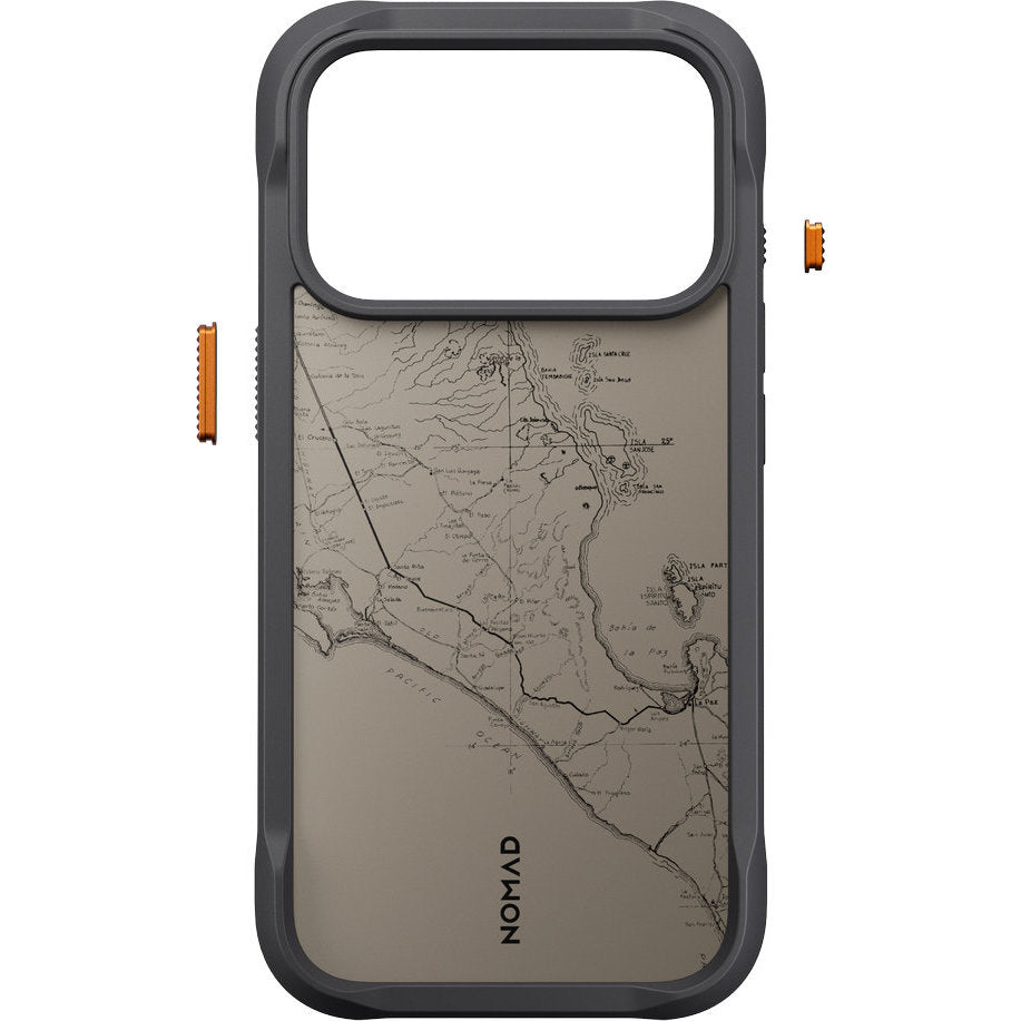 Handyhülle für iPhone 18 Pro / 17 Pro, Nomad Rugged Case mit MagSafe, Grau und Schwarz Gemustert (7/7)