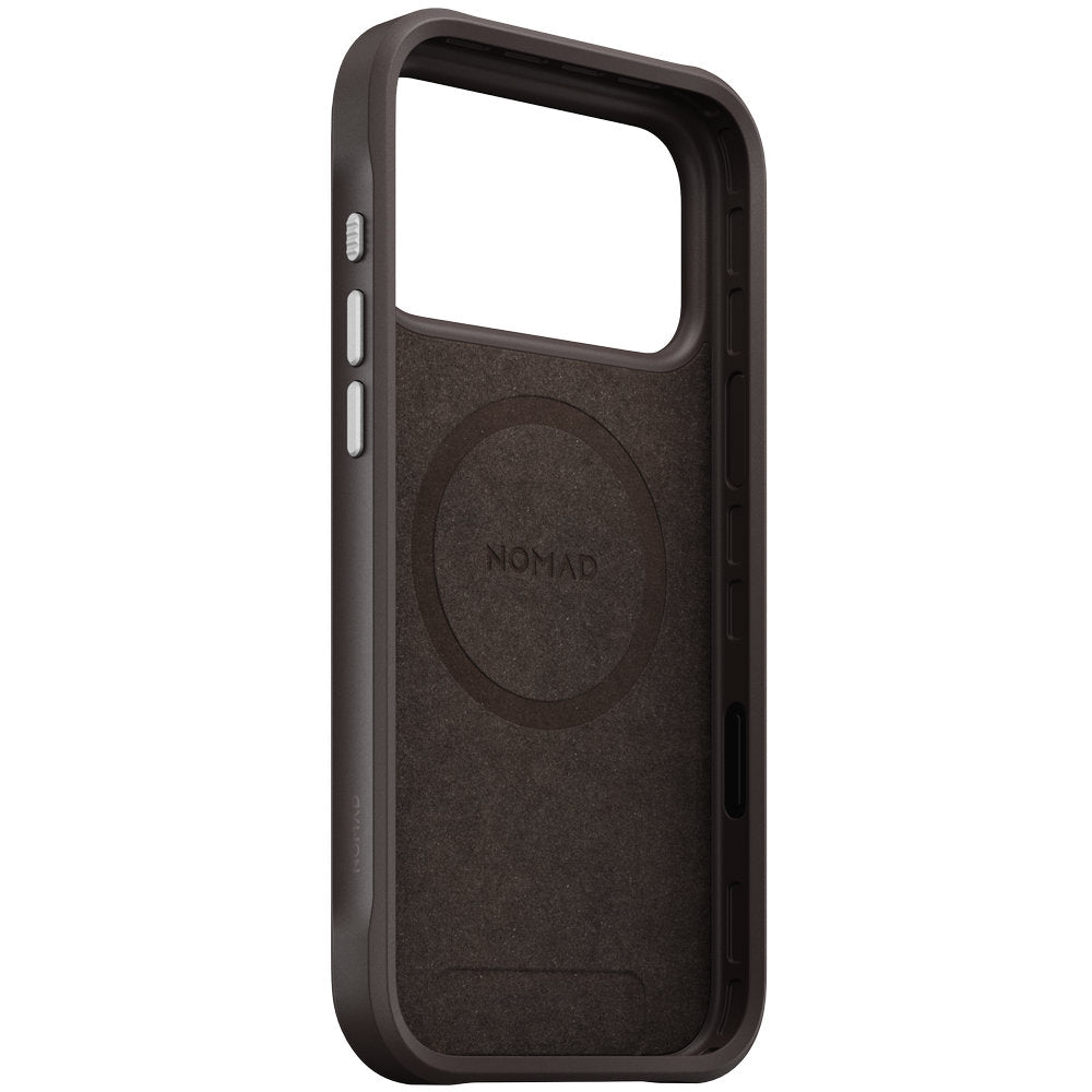 Handyhülle für iPhone 18 Pro Max / 17 Pro Max, Nomad Rugged Case mit MagSafe, Orange und Schwarz Gemustert (3/7)