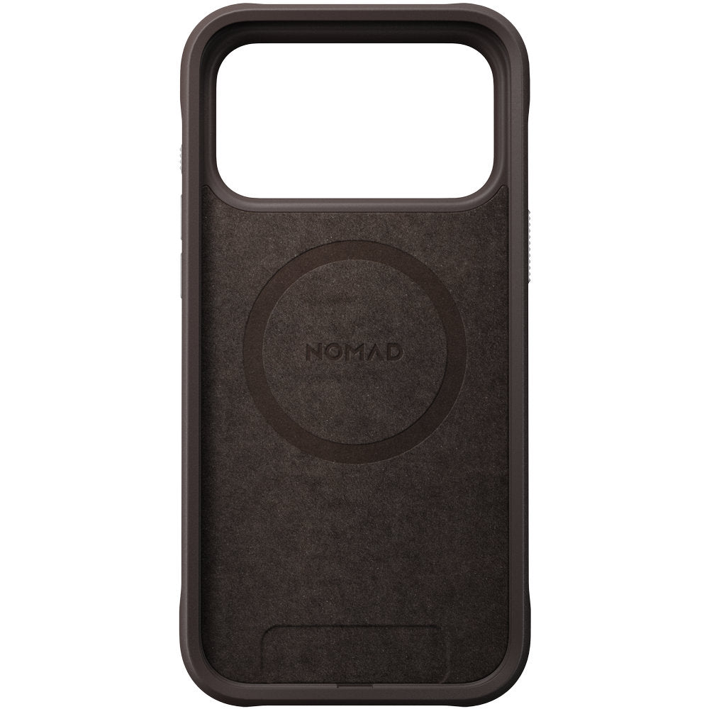 Handyhülle für iPhone 18 Pro Max / 17 Pro Max, Nomad Rugged Case mit MagSafe, Orange und Schwarz Gemustert (6/7)