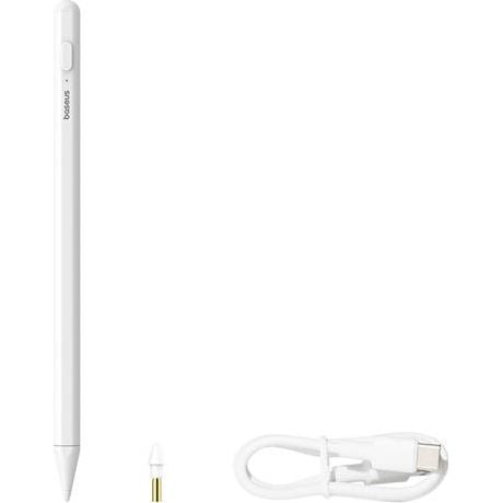 Stift Baseus Smooth Writing 2 Stylus mit LED-Anzeige für iPad / Pro / Air / Mini (2018 und neuere), Weiß