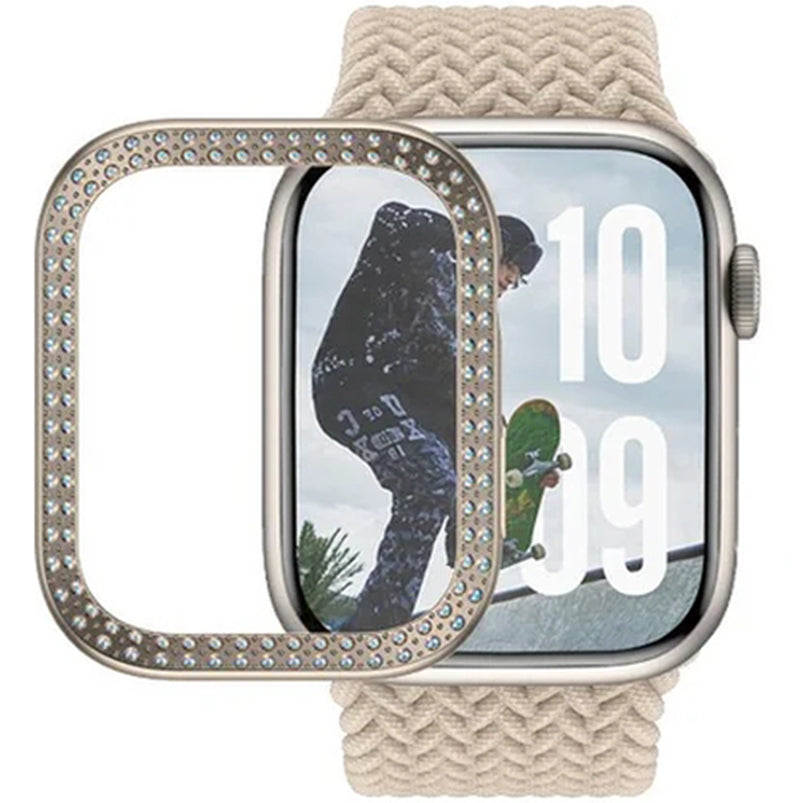 Hülle für Apple Watch 11 / 10 (42 mm), SAFE by PanzerGlass Bling, Golden
