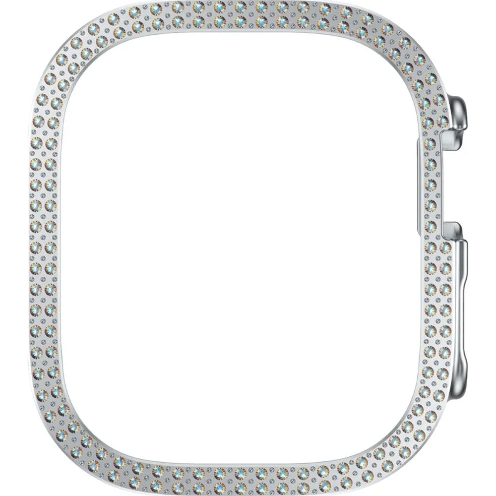 Hülle für Apple Watch Ultra 4/3/2/1 49 mm, SAFE by PanzerGlass Bling, Silbern