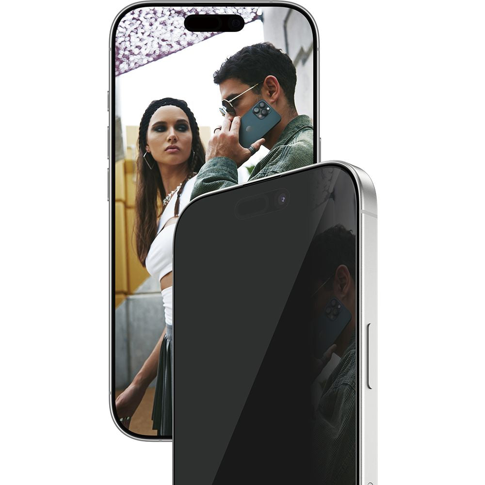 Sichtschutzglas mit Applikator für iPhone 17 / 16 Pro, SAFE by PanzerGlass Ultra-Wide Fit Privacy mit EasyAligner
