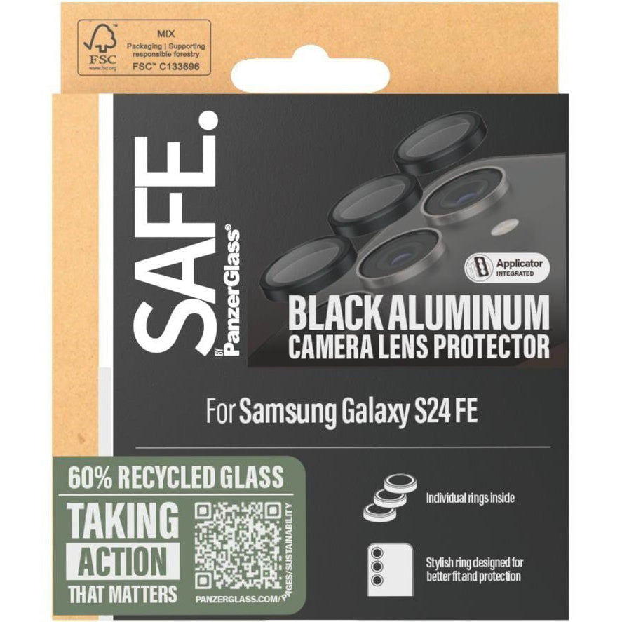 Gehärtetes Glas für Samsung Galaxy S24 FE, Safe by PanzerGlass Camera Lens Protector