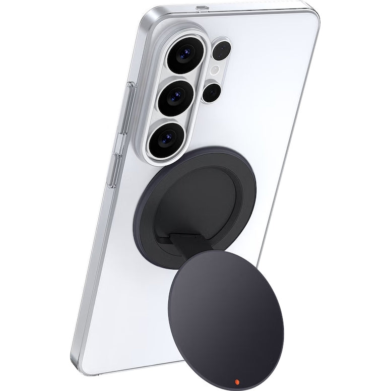 Magnetischer Fingerhalter für MagSafe, Samsung 360 Stand Magnet, Schwarz