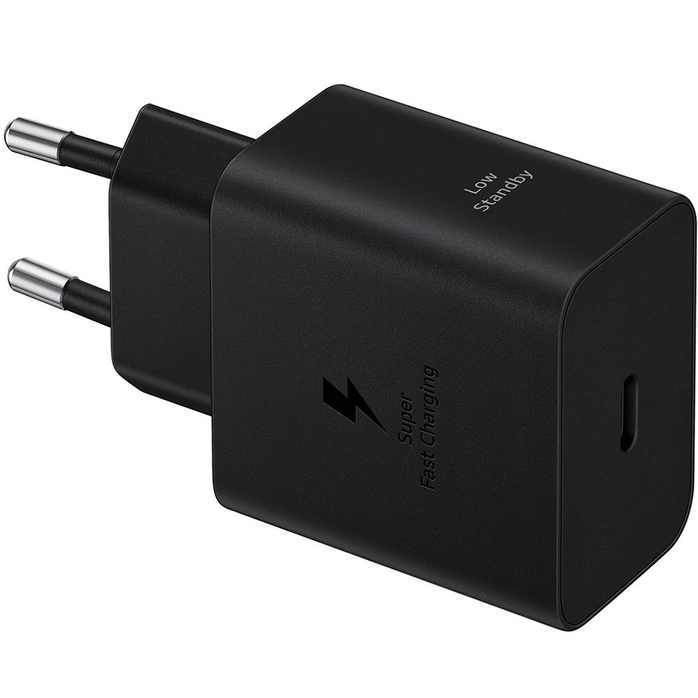 Wandladegerät PD, PPS 45W, 1x USB-C + USB-C Kabel, Samsung Power Adapter, Schwarz