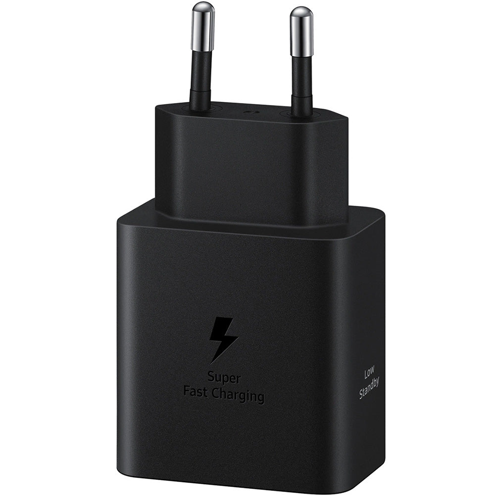 Wandladegerät PD, PPS 45W, 1x USB-C + USB-C Kabel, Samsung Power Adapter, Schwarz