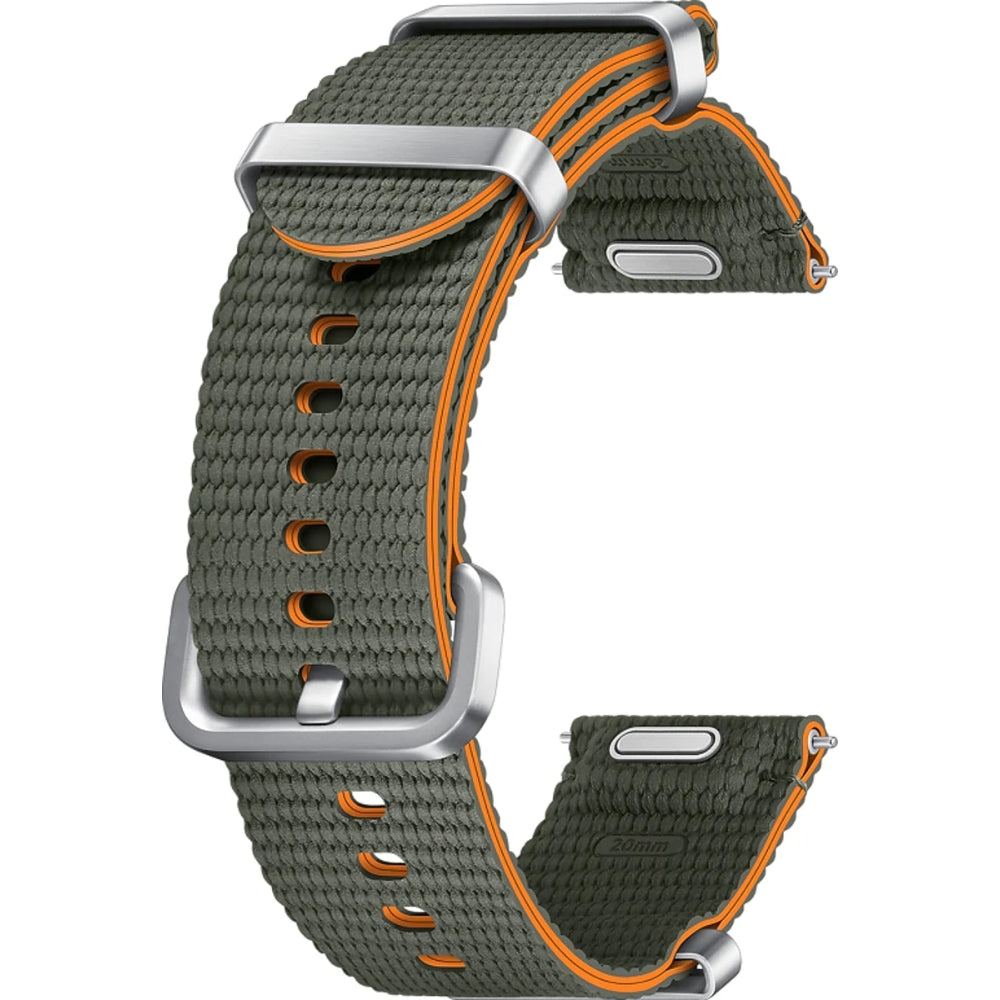 Armband für Galaxy Watch 4/4 Classic/5/5 Pro/6/6 Classic/7/FE, Samsung Athleisure Band, M/L, Dunkelgrün