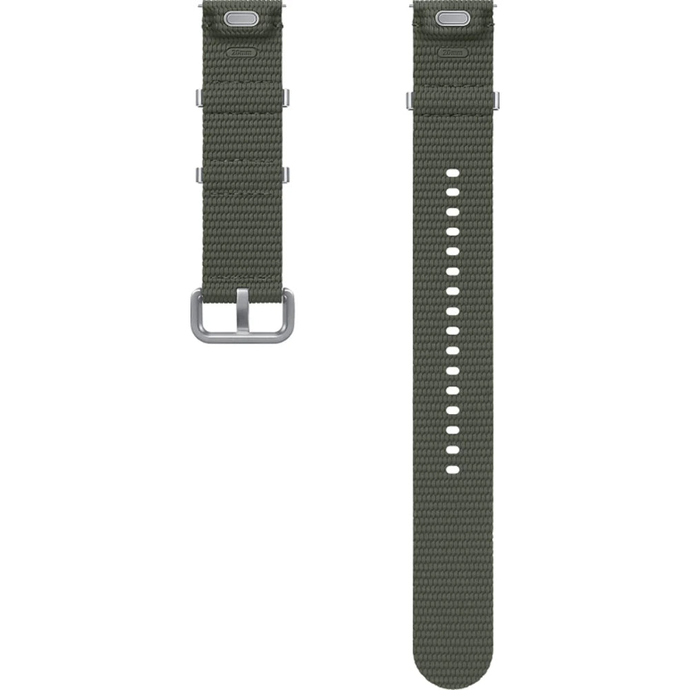 Armband für Galaxy Watch 4/4 Classic/5/5 Pro/6/6 Classic/7/FE, Samsung Athleisure Band, M/L, Dunkelgrün