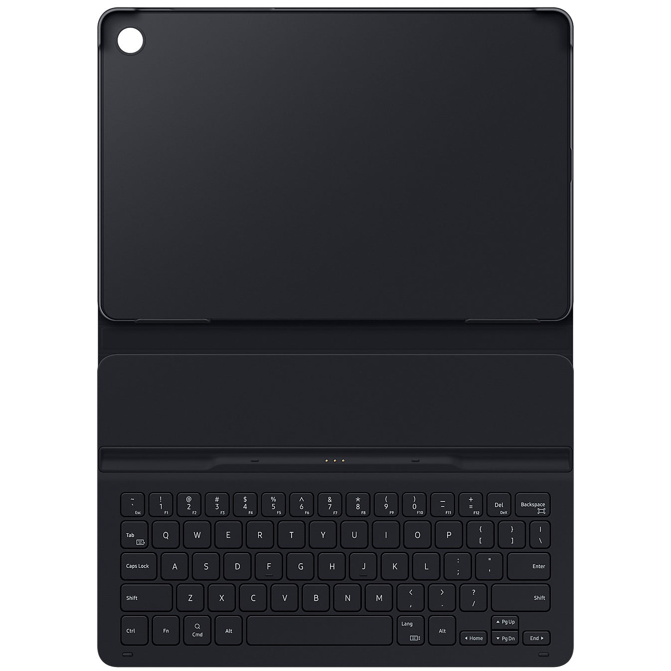 Schutzhülle für Galaxy Tab A9 Plus mit Tastatur, Samsung Book Cover Keyboard Slim, Schwarz
