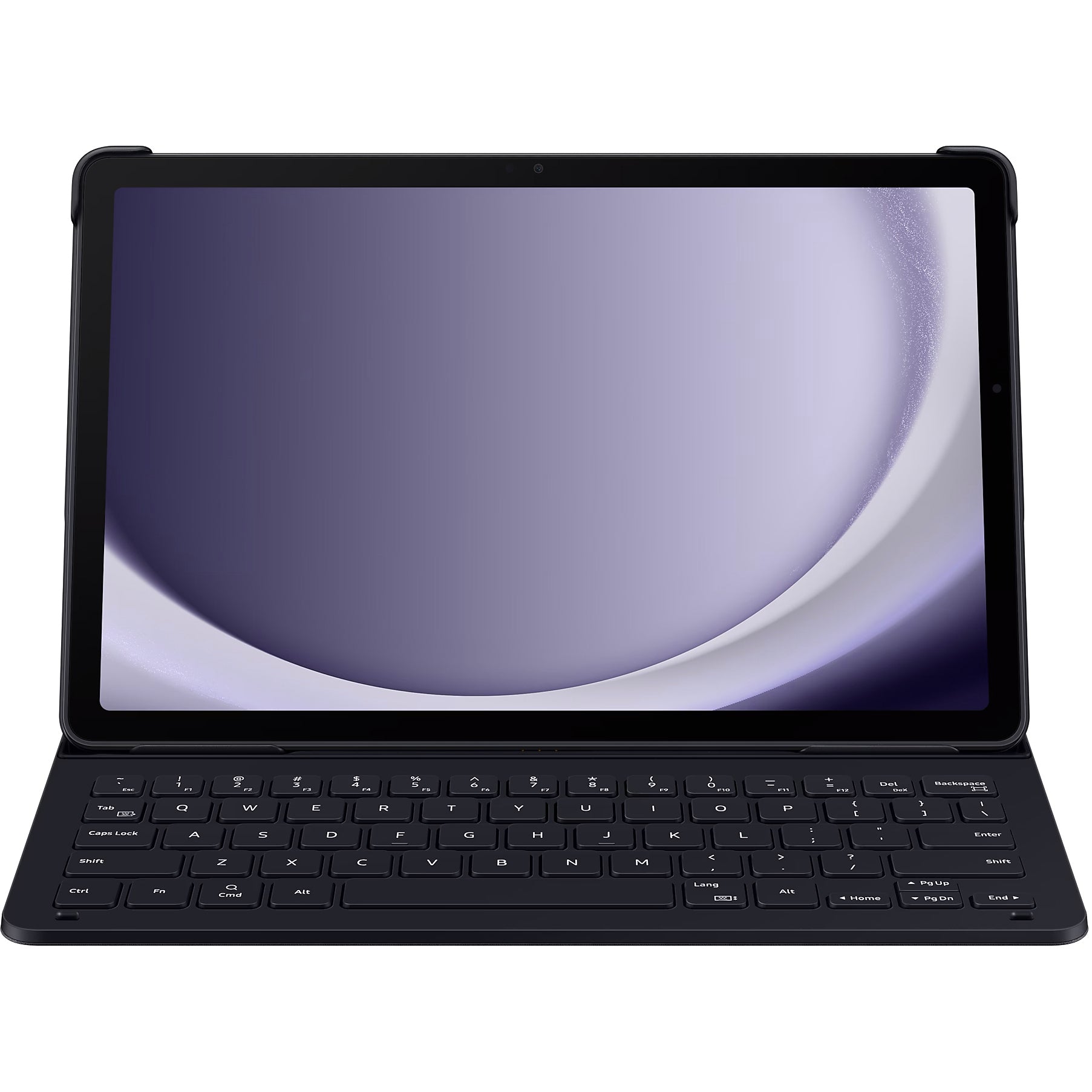 Schutzhülle für Galaxy Tab A9 Plus mit Tastatur, Samsung Book Cover Keyboard Slim, Schwarz