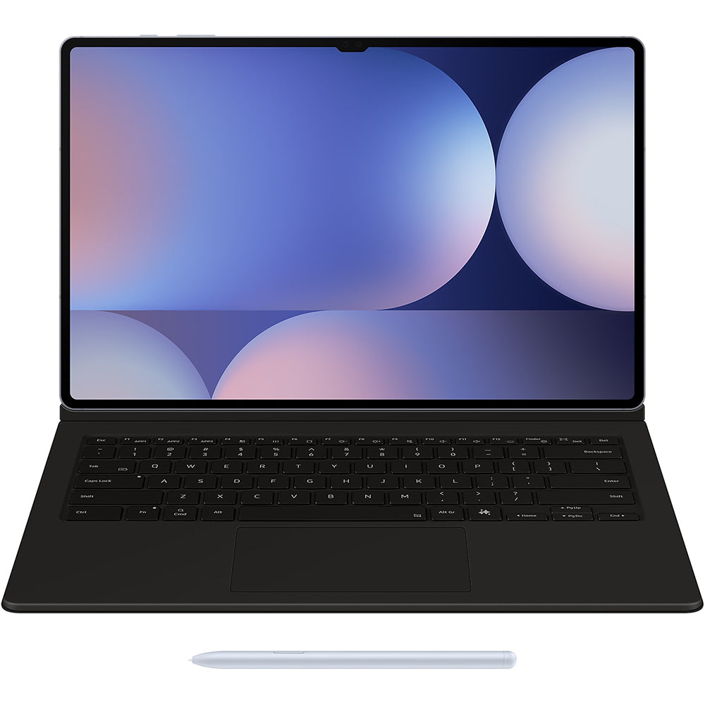 Schutzhülle für Galaxy Tab S10 Ultra / S9 Ultra mit Tastatur, Samsung Book Cover Keyboard, Schwarz