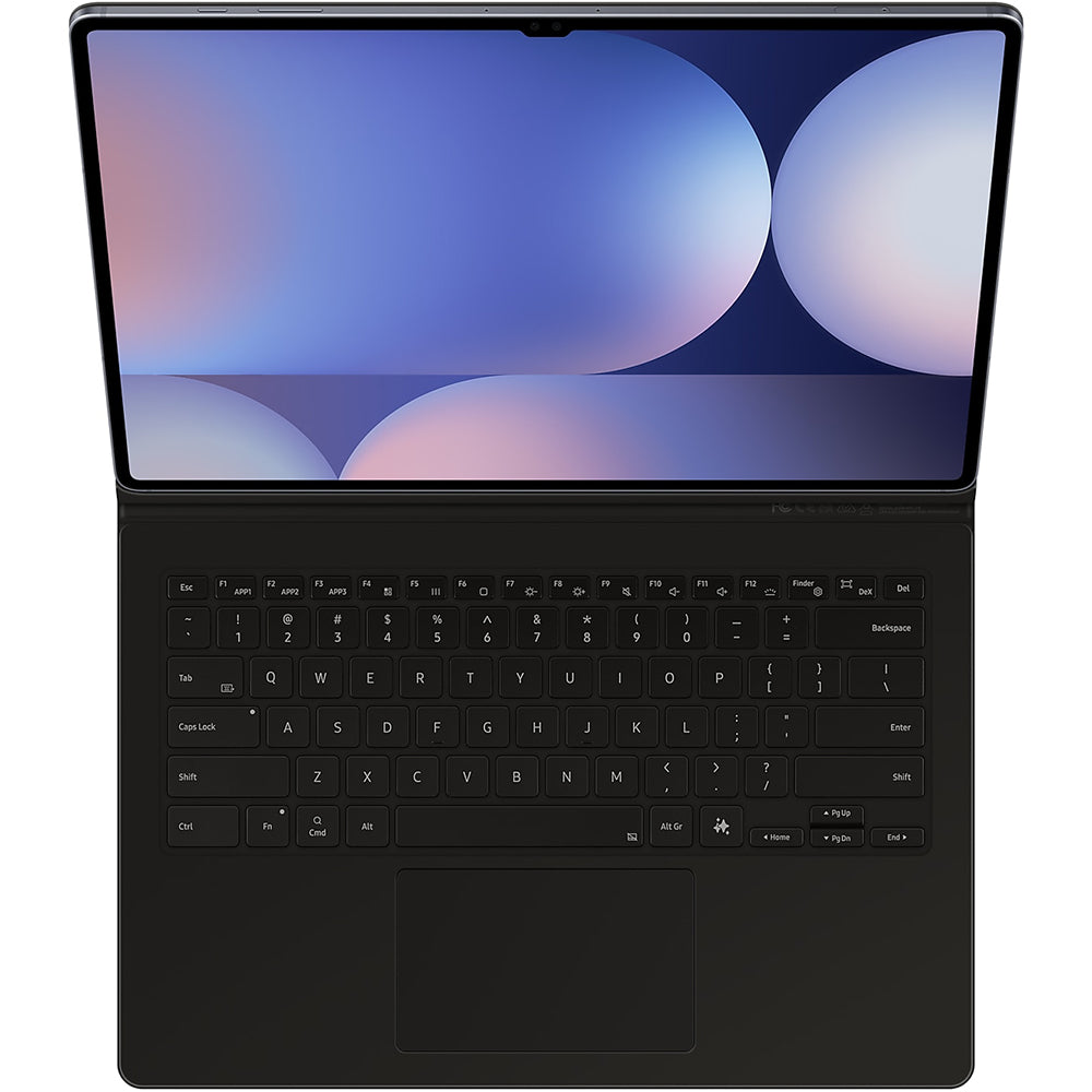 Schutzhülle für Galaxy Tab S10 Ultra / S9 Ultra mit Tastatur, Samsung Book Cover Keyboard, Schwarz