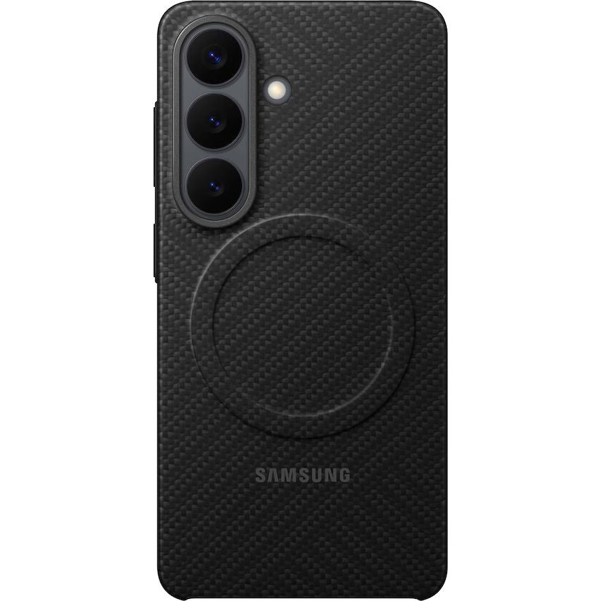 Original Handyhülle für Galaxy S26, Samsung Carbon Magnet Case mit MagSafe, Schwarz mit Kohlefaser