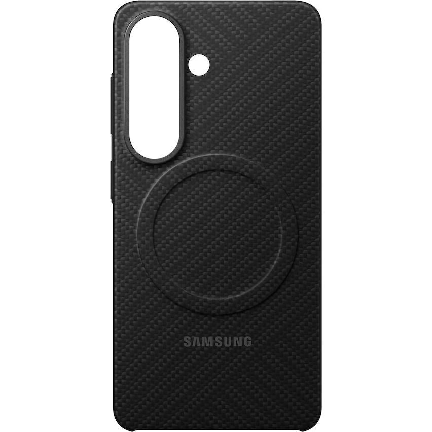 Original Handyhülle für Galaxy S26, Samsung Carbon Magnet Case mit MagSafe, Schwarz mit Kohlefaser