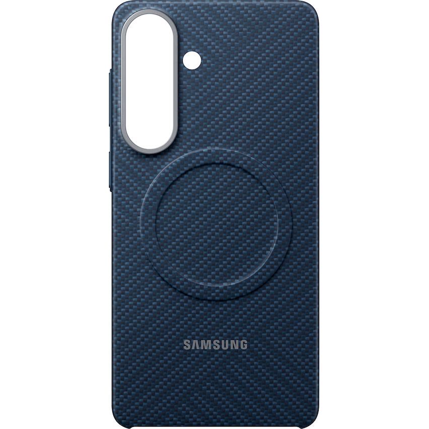 Original Handyhülle für Galaxy S26 Plus, Samsung Carbon Magnet Case mit MagSafe, Dunkelblau mit Kohlefaser