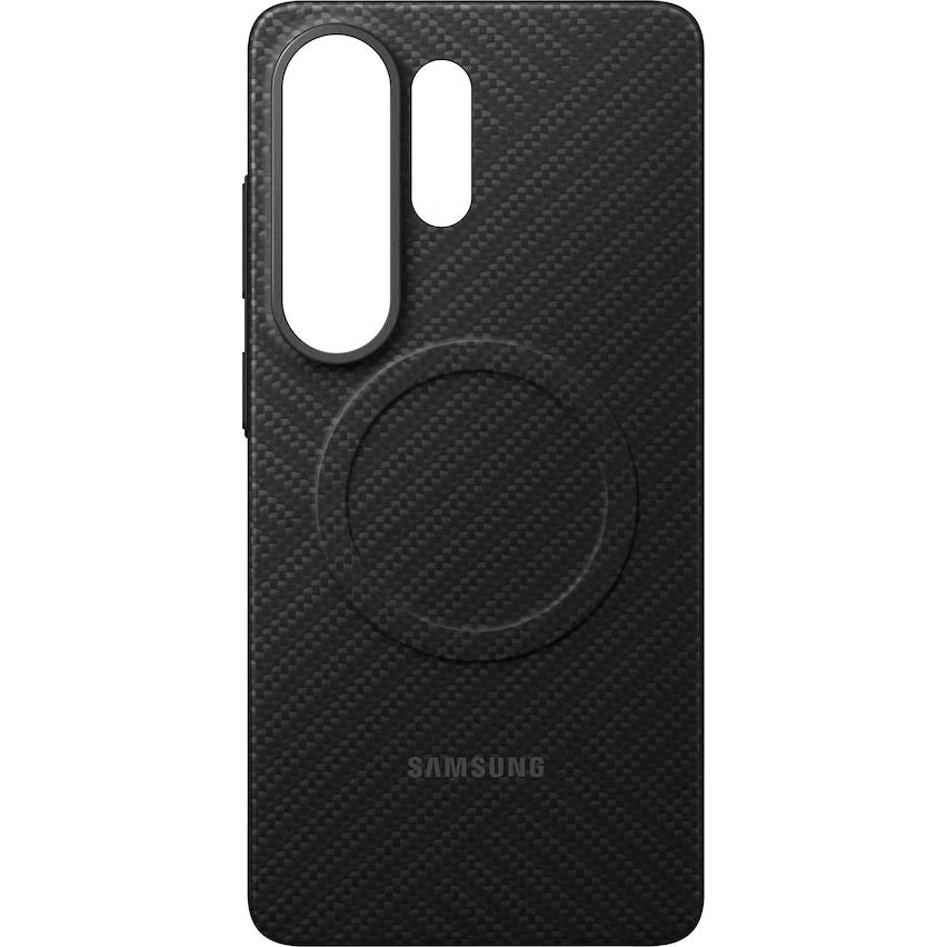 Original Handyhülle für Galaxy S26 Ultra, Samsung Carbon Magnet Case mit MagSafe, Schwarz mit Kohlefaser