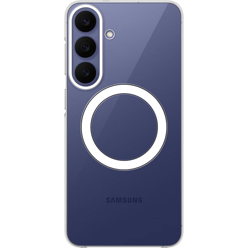 Handyhülle für Galaxy S26 FE, Samsung Clear Magnet Case mit MagSafe, Transparent-Weiß (1/6)