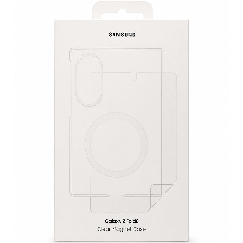 Handyhülle für Galaxy Z Fold8, Samsung Clear Magnet Case mit MagSafe, Transparent-Weiß