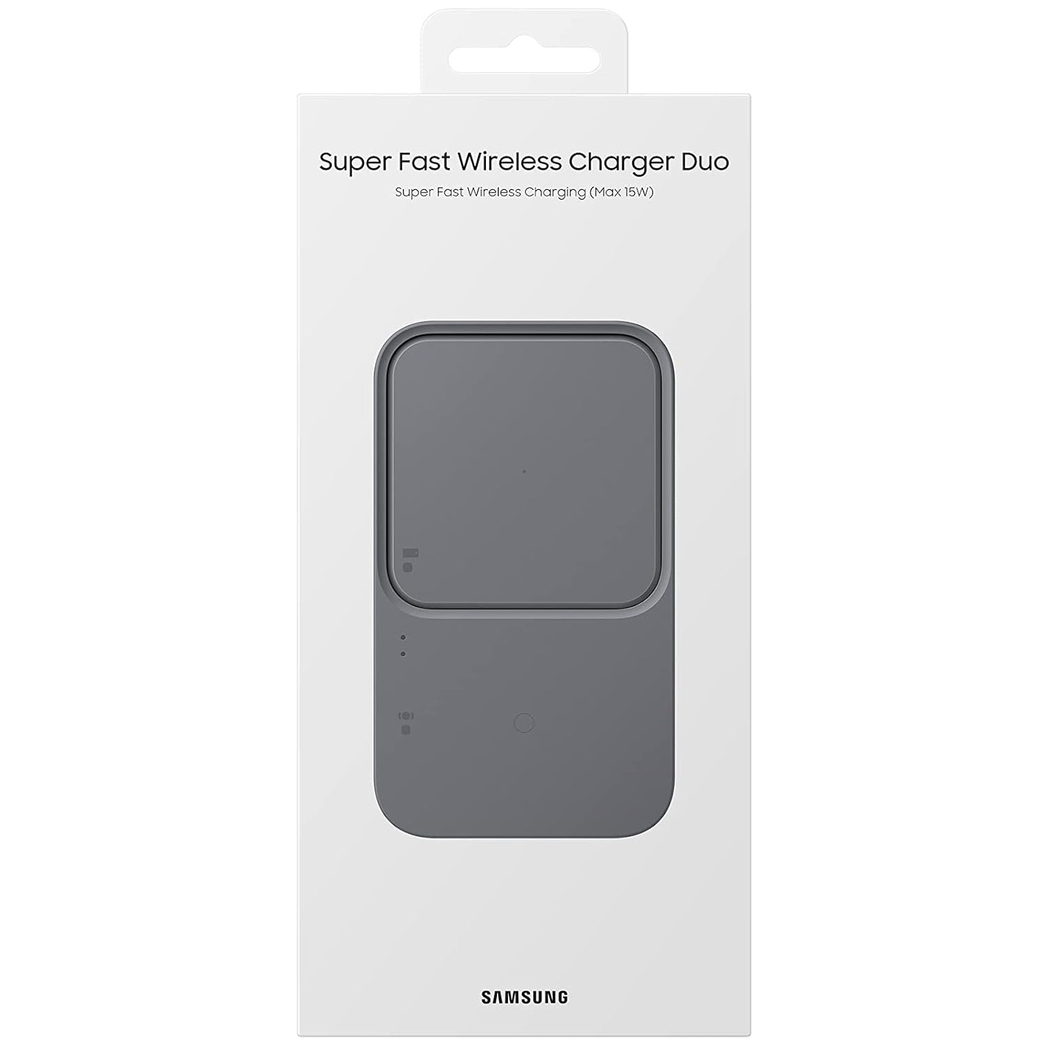 Induktionsladegerät + Netzladegerät Samsung Wireless Charger Duo EP-P5400 15W, Grau