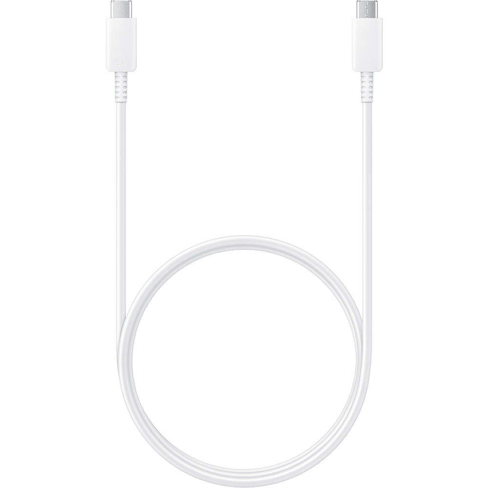 Kabel USB-C auf USB-C 100W PD, 480 Mbps, Samsung Data Cable 5A, 1 m, Weiß