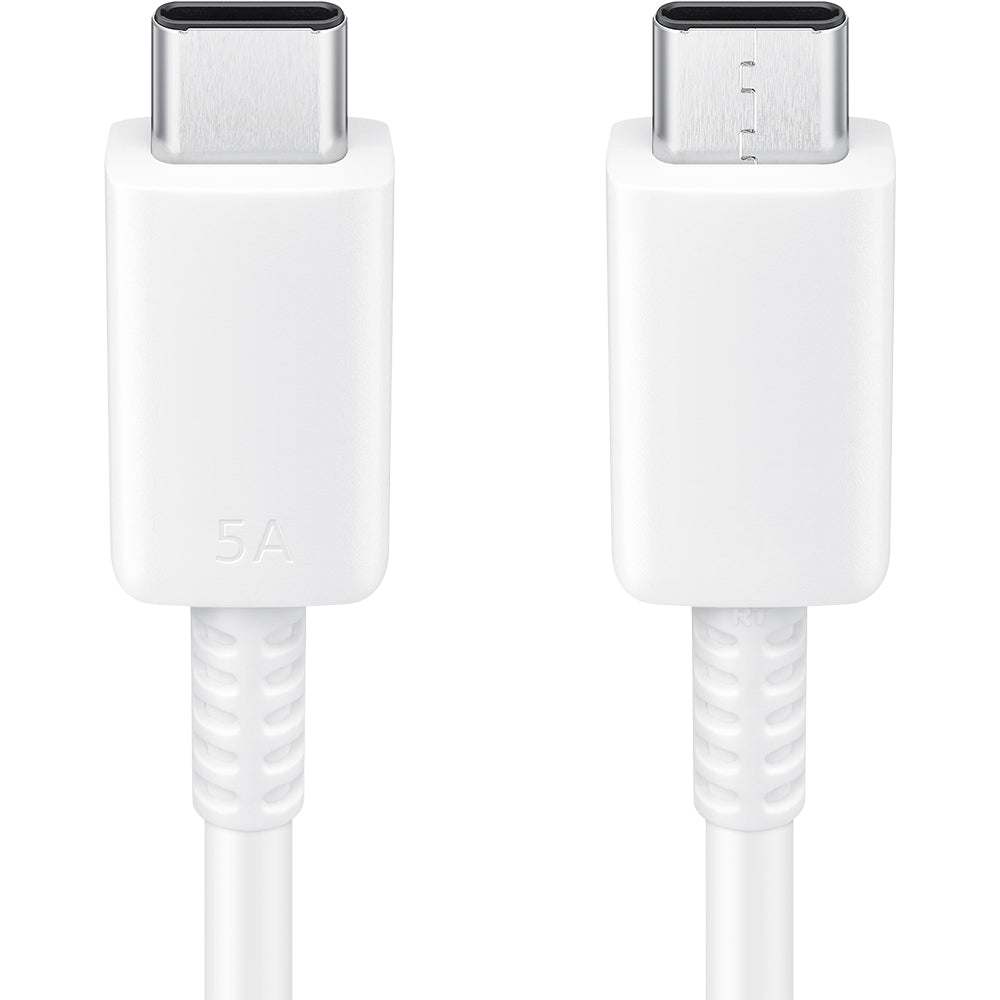 Kabel USB-C auf USB-C 100W PD, 480 Mbps, Samsung Data Cable 5A, 1 m, Weiß