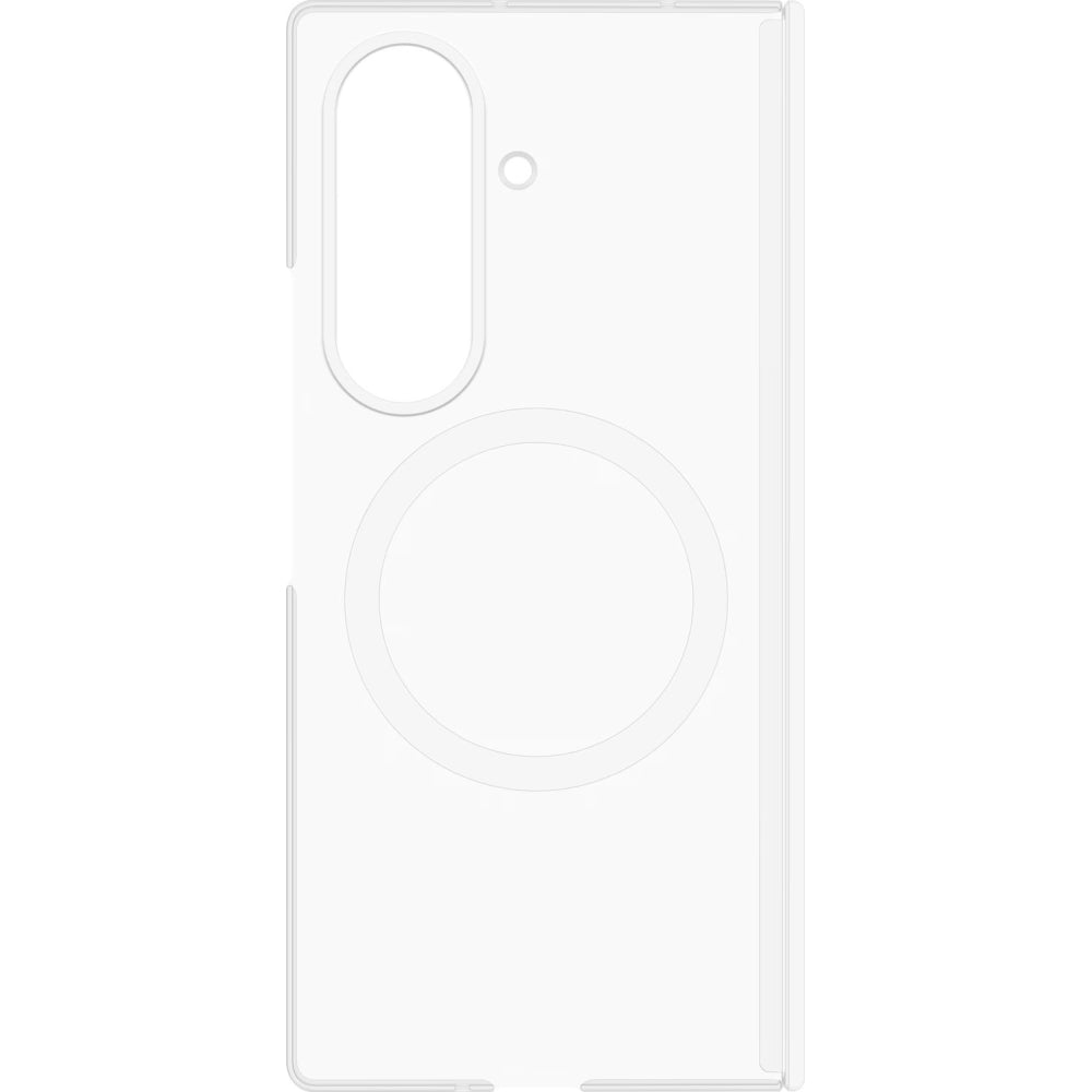 Handyhülle und 2x Anti-Reflexionsfolie für Galaxy Z Fold8 Ultra, Samsung Clear Magnet Case mit MagSafe, Transparent und Weiß