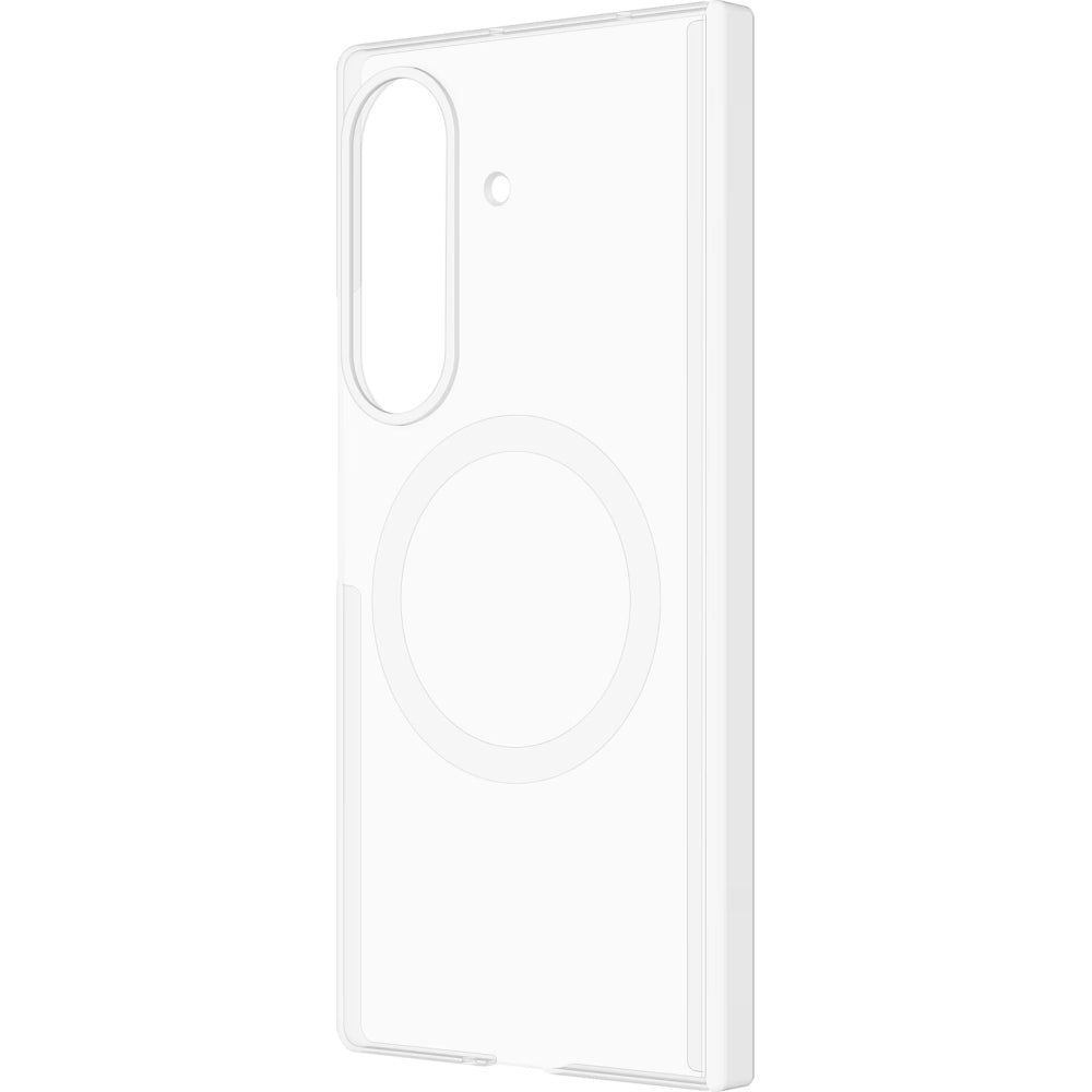Handyhülle und 2x Anti-Reflexionsfolie für Galaxy Z Fold8 Ultra, Samsung Clear Magnet Case mit MagSafe, Transparent und Weiß