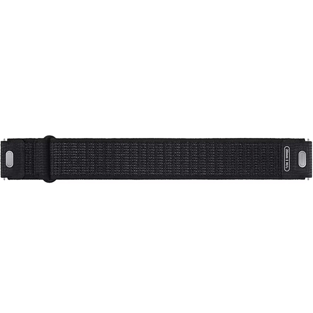 Armband für Galaxy Watch 7/FE/6/5 Pro/5/4, Samsung Fabric Band 20mm, M/L, Schwarz