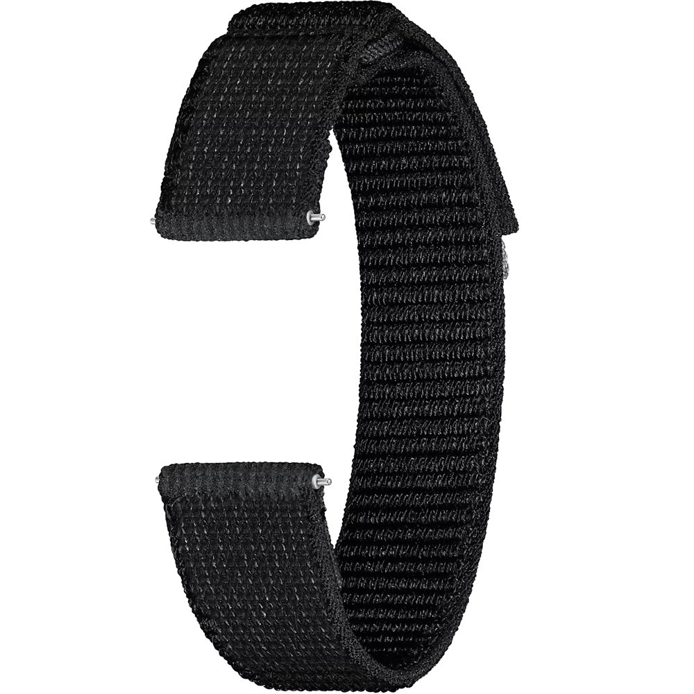 Armband für Galaxy Watch 7/FE/6/5 Pro/5/4, Samsung Fabric Band 20mm, S/M, Schwarz
