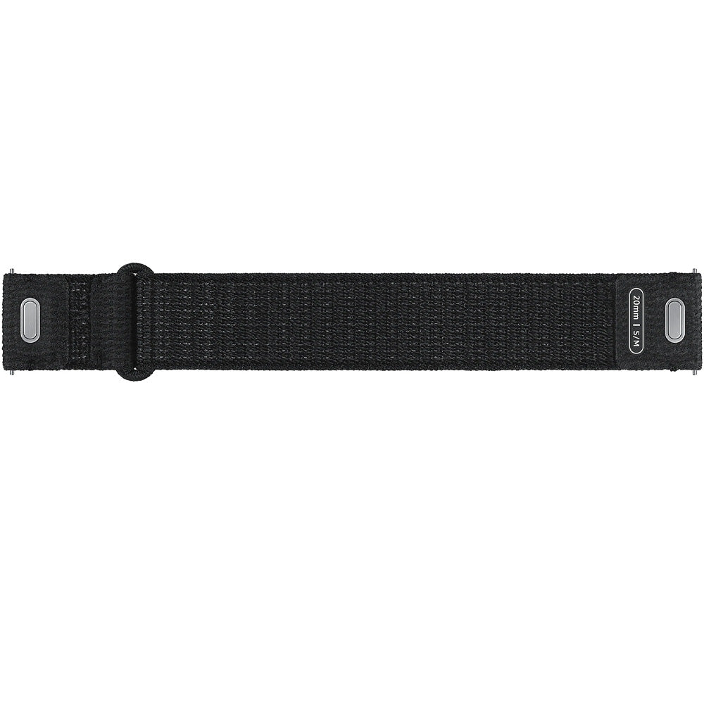 Armband für Galaxy Watch 7/FE/6/5 Pro/5/4, Samsung Fabric Band 20mm, S/M, Schwarz