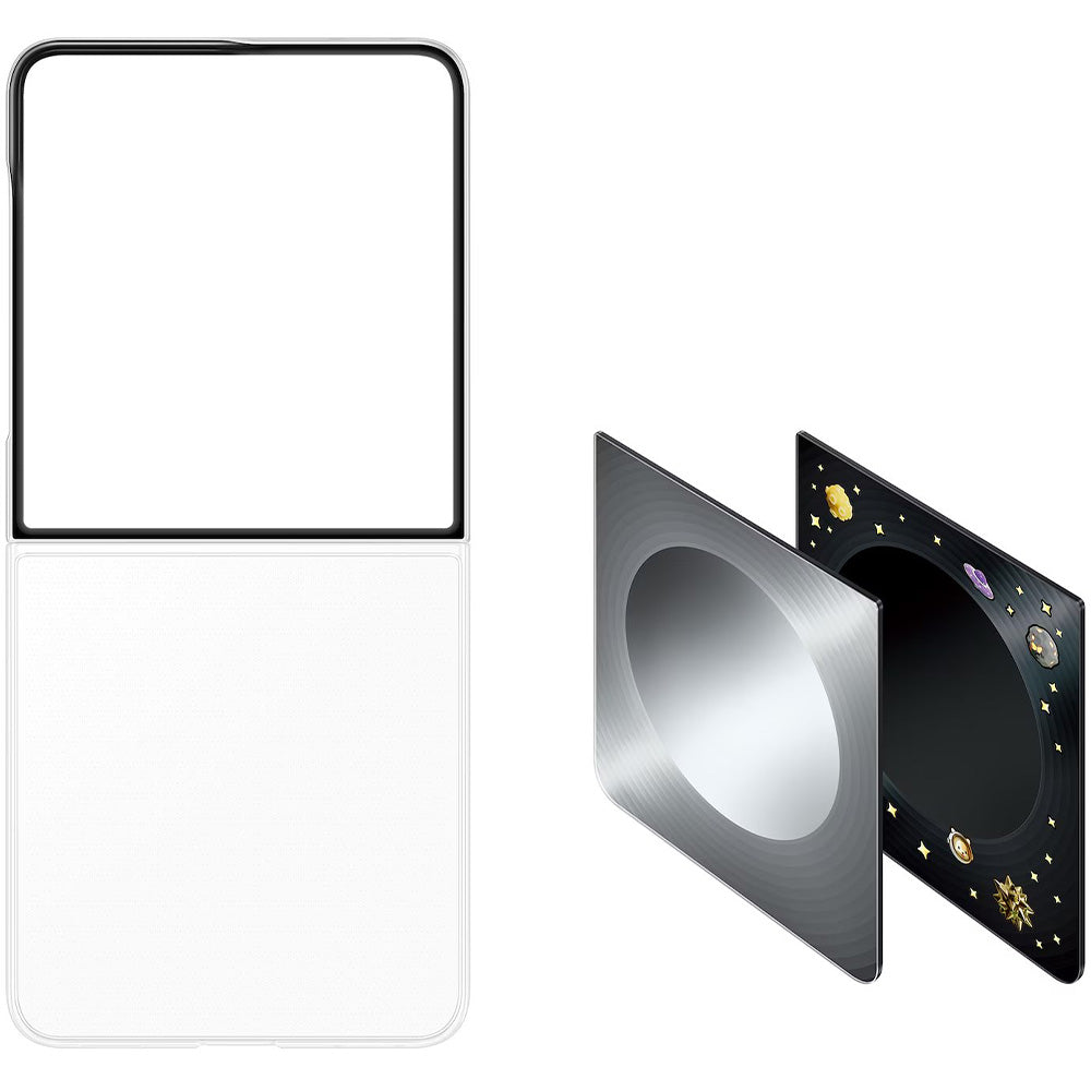 Handyhülle für Galaxy Z Flip8, Samsung FlipSuit Case, Transparent mit auswechselbarem Einsatz (1/5)