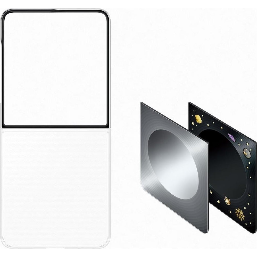 Handyhülle für Galaxy Z Flip8, Samsung FlipSuit Case, Transparent mit auswechselbarem Einsatz