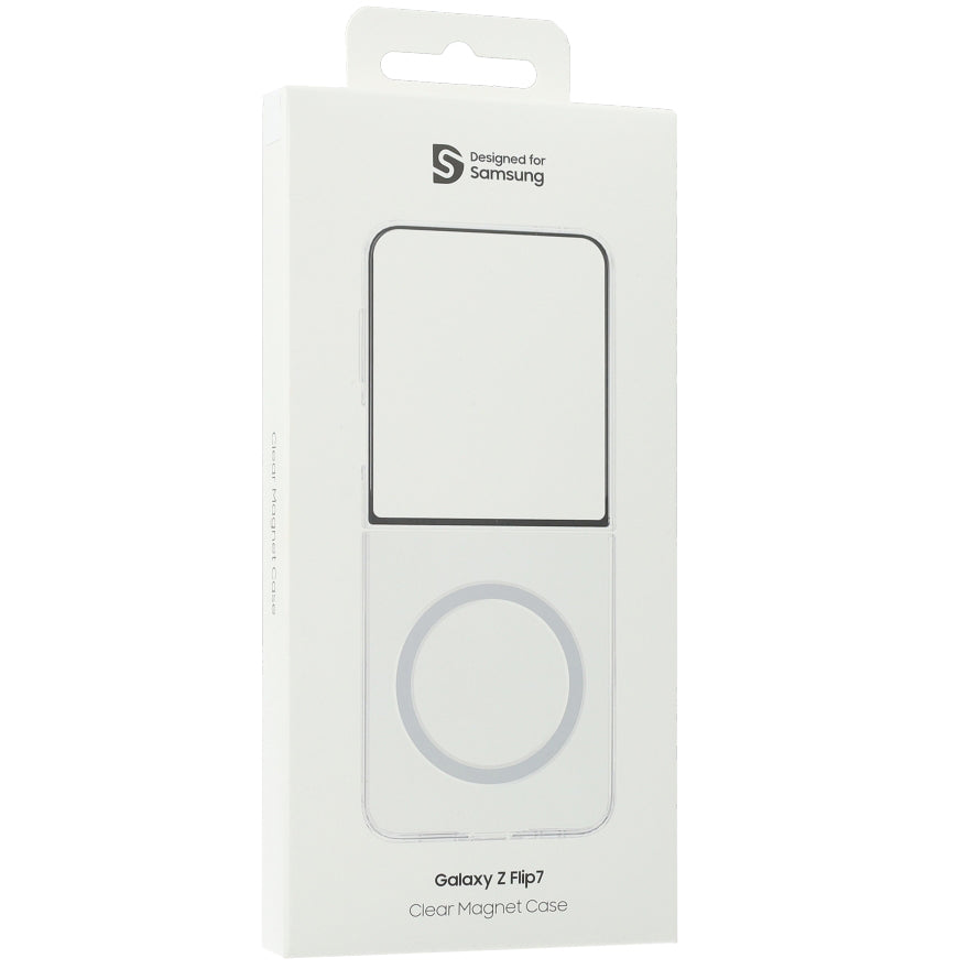 Schutzhülle für Galaxy Z Flip7, Samsung Clear Magnet Case, Transparent