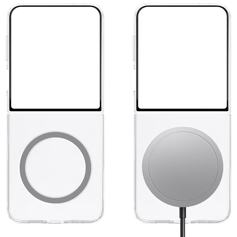 Schutzhülle für Galaxy Z Flip7, Samsung Clear Magnet Case, Transparent