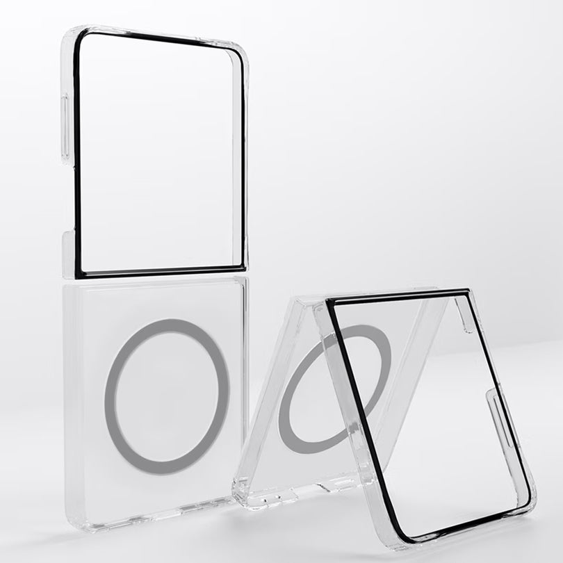 Schutzhülle für Galaxy Z Flip7, Samsung Clear Magnet Case, Transparent